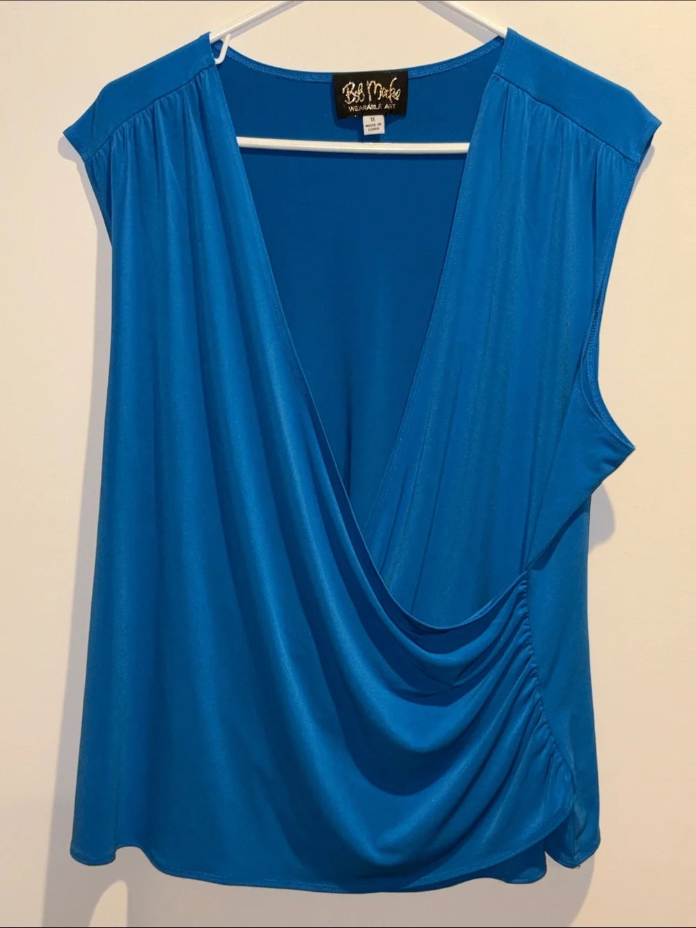 Bob Mackie Wearable Art sheer Kimono and Draped Tank Top Set
